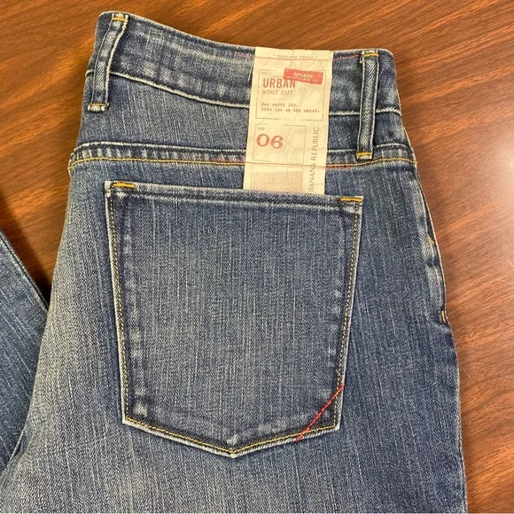 Banana Republic Urban Boot Cut Stretch Jeans, Size 6, NWT - Picture 3 of 13